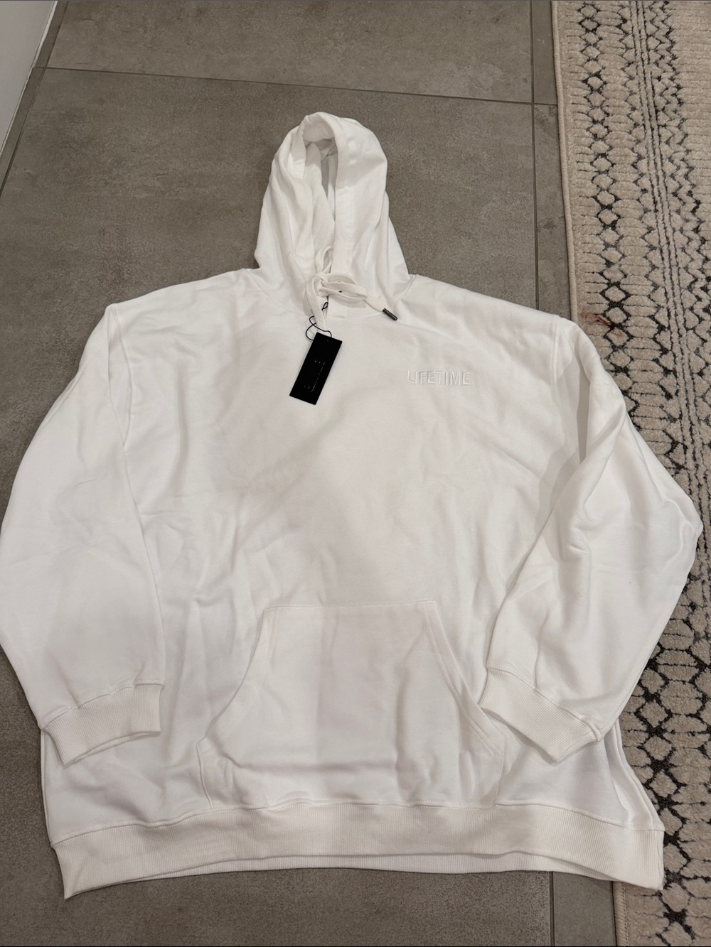 Lifetime unisex White Pullover Hoodie